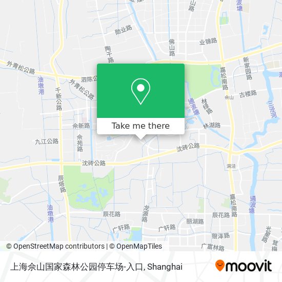 上海佘山国家森林公园停车场-入口 map