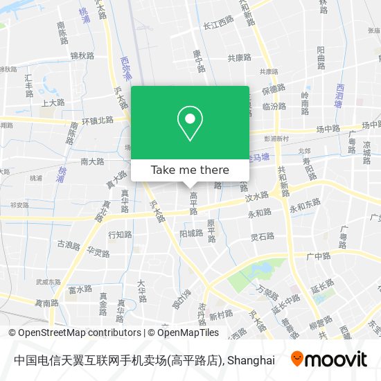 中国电信天翼互联网手机卖场(高平路店) map