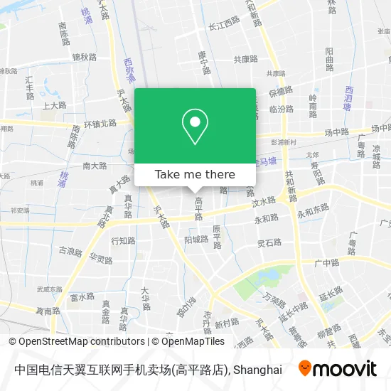中国电信天翼互联网手机卖场(高平路店) map