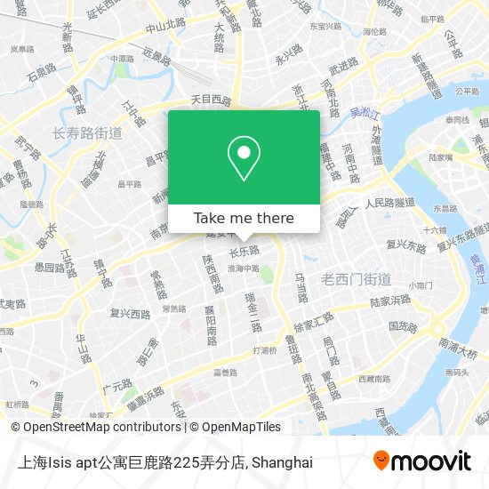 上海Isis apt公寓巨鹿路225弄分店 map