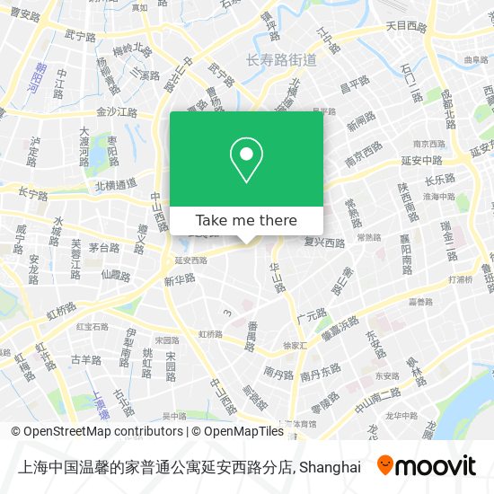 上海中国温馨的家普通公寓延安西路分店 map