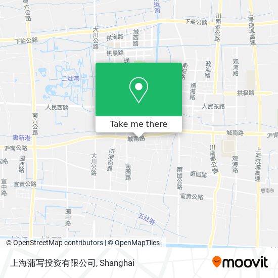 上海蒲写投资有限公司 map