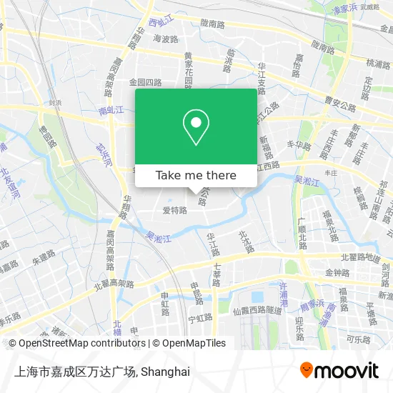 上海市嘉成区万达广场 map