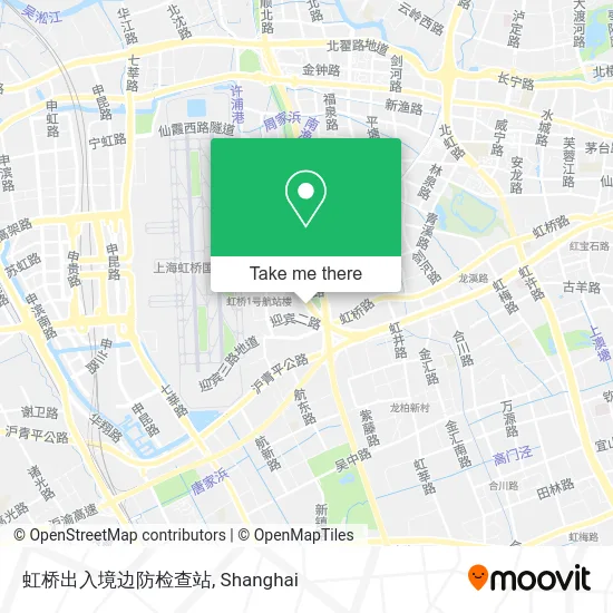 虹桥出入境边防检查站 map