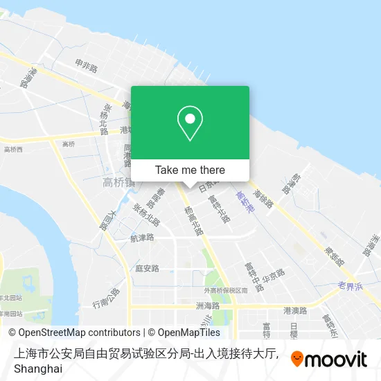 上海市公安局自由贸易试验区分局-出入境接待大厅 map