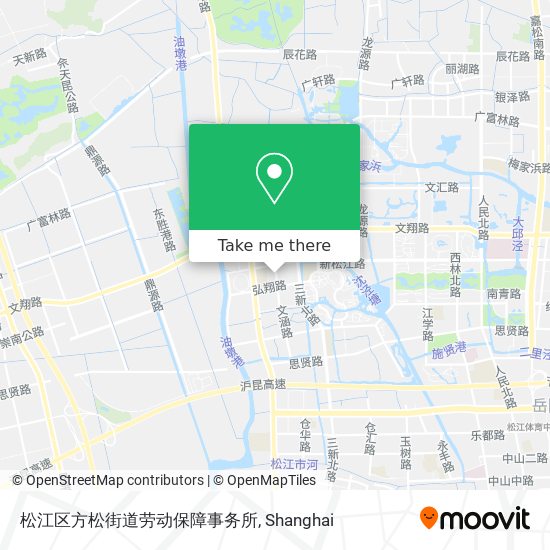 松江区方松街道劳动保障事务所 map