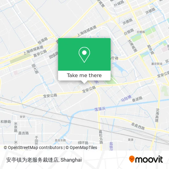 安亭镇为老服务裁缝店 map