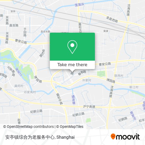 安亭镇综合为老服务中心 map