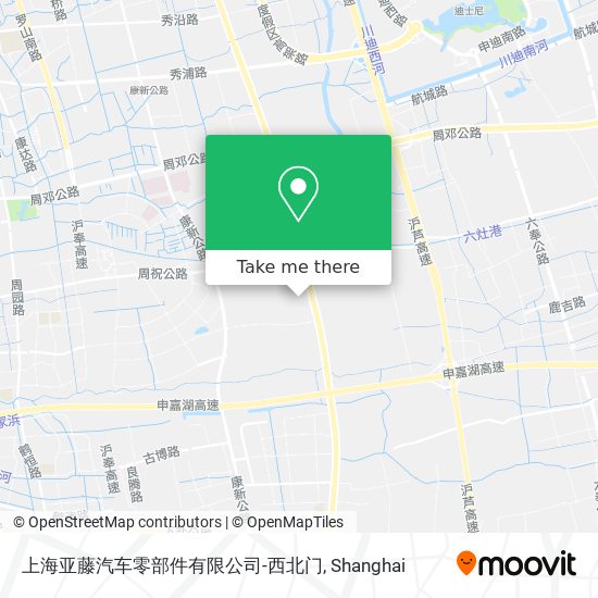 上海亚藤汽车零部件有限公司-西北门 map
