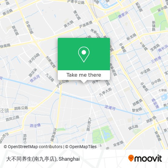 大不同养生(南九亭店) map