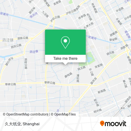 久大纸业 map