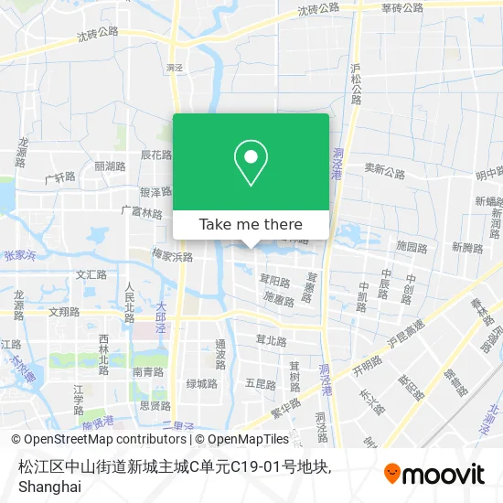 松江区中山街道新城主城C单元C19-01号地块 map