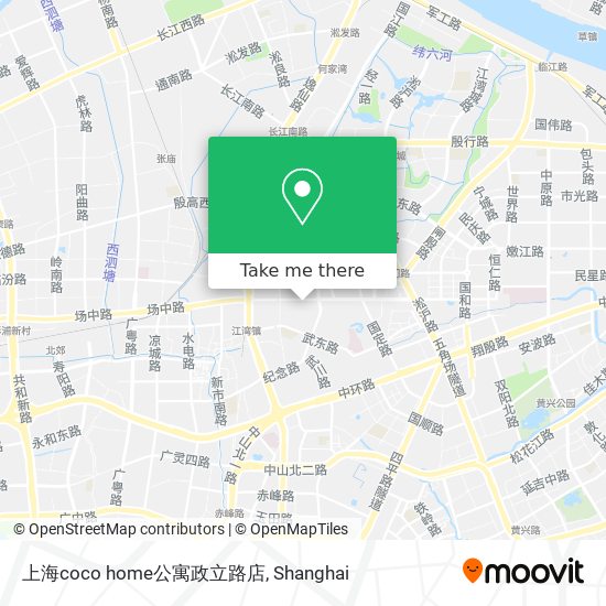 上海coco home公寓政立路店 map