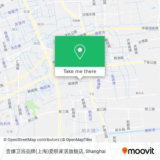 贵娜卫浴品牌(上海)爱联家居旗舰店 map