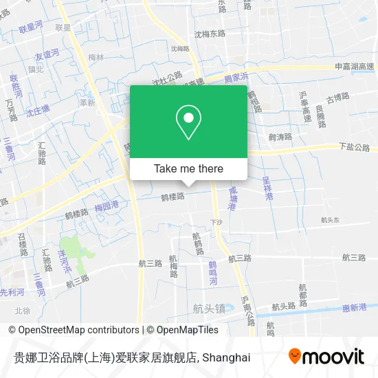 贵娜卫浴品牌(上海)爱联家居旗舰店 map