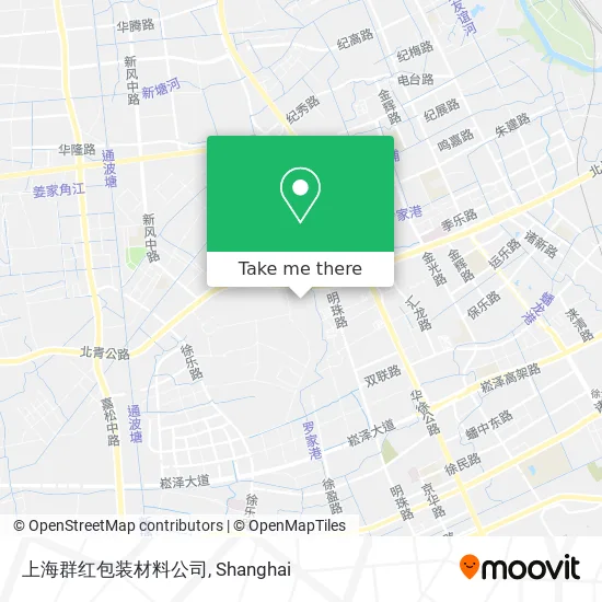 上海群红包装材料公司 map
