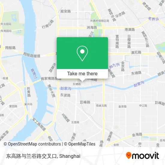东高路与兰谷路交叉口 map