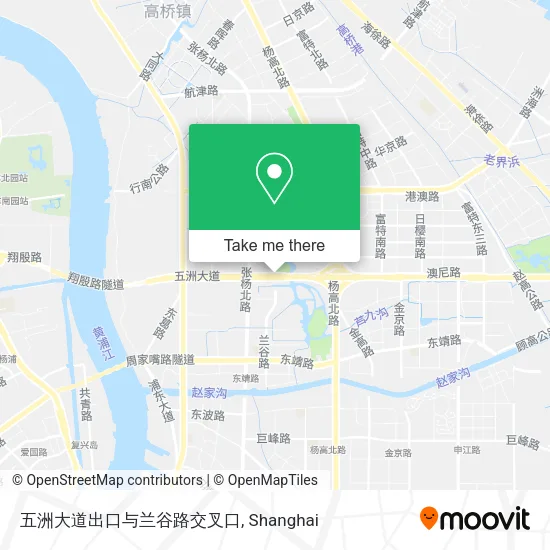 五洲大道出口与兰谷路交叉口 map