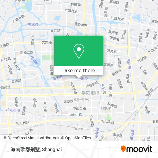 上海南歌郡别墅 map