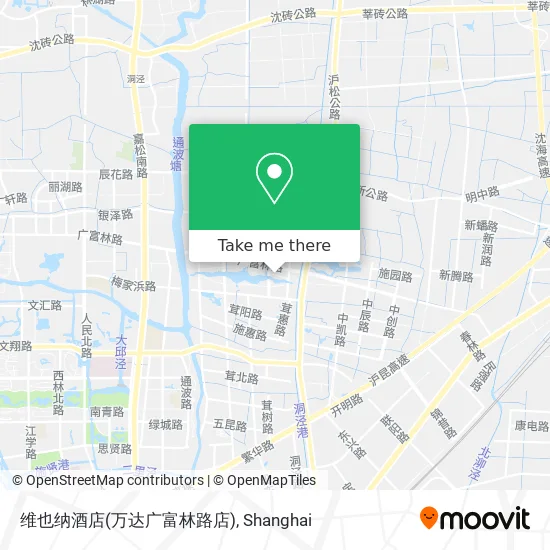 维也纳酒店(万达广富林路店) map