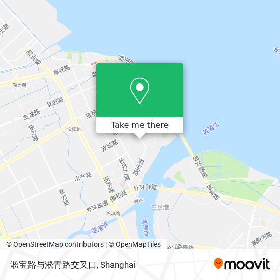 淞宝路与淞青路交叉口 map