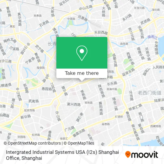 Intergrated Industrial Systems USA (I2s) Shanghai Office map