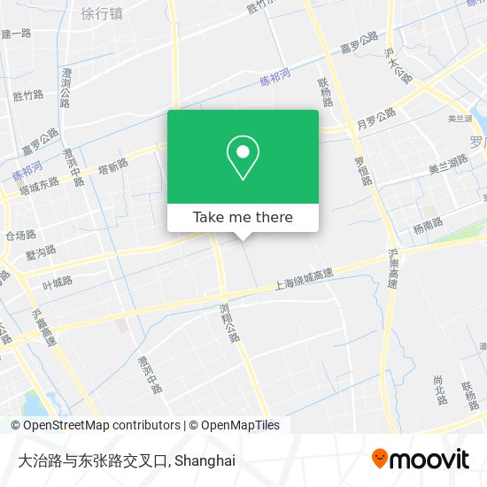 大治路与东张路交叉口 map