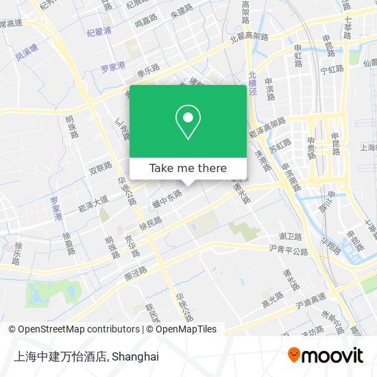 上海中建万怡酒店 map