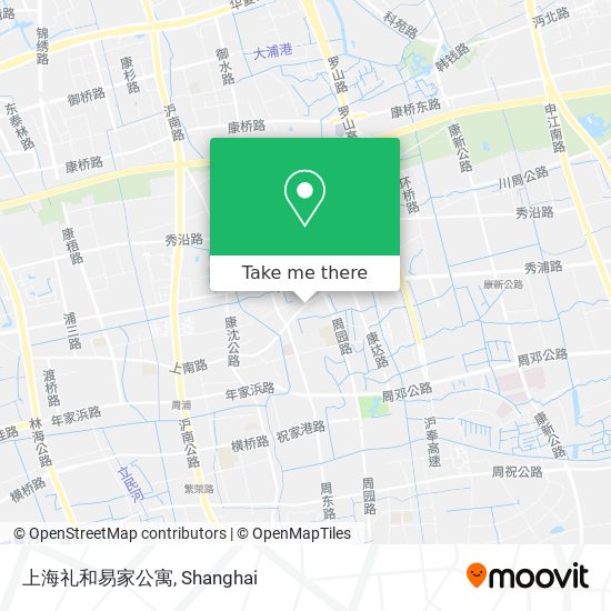 上海礼和易家公寓 map