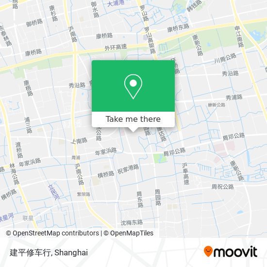 建平修车行 map