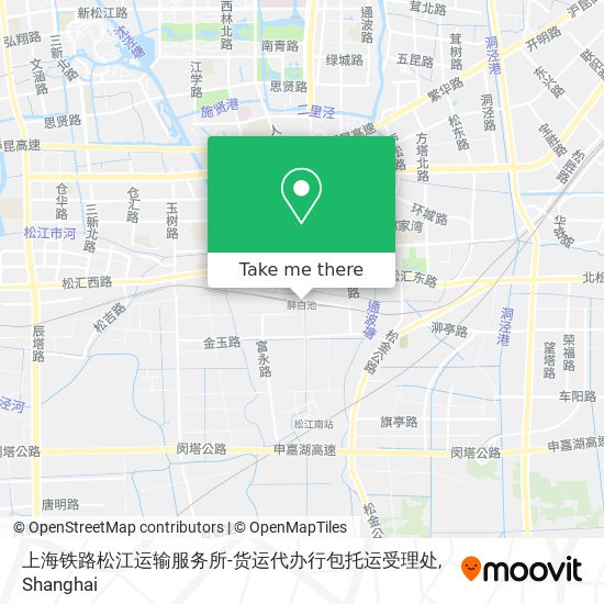 上海铁路松江运输服务所-货运代办行包托运受理处 map