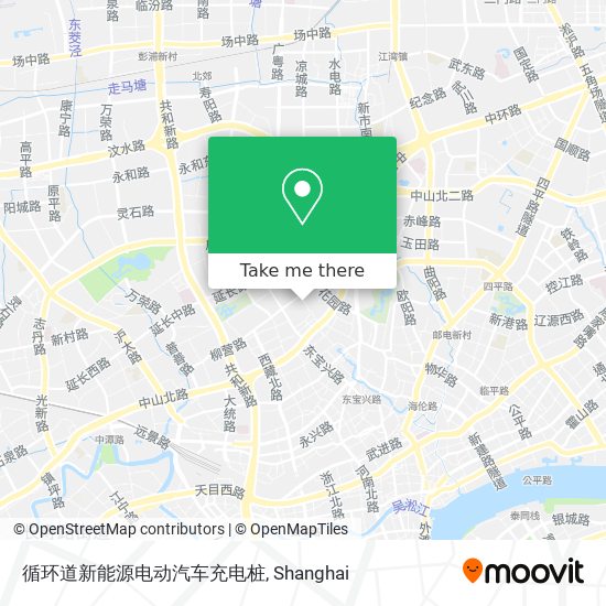 循环道新能源电动汽车充电桩 map