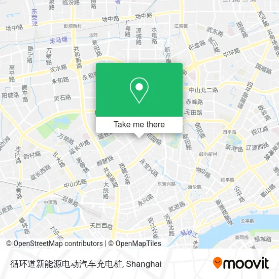 循环道新能源电动汽车充电桩 map