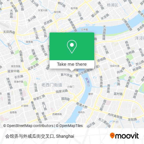 会馆弄与外咸瓜街交叉口 map