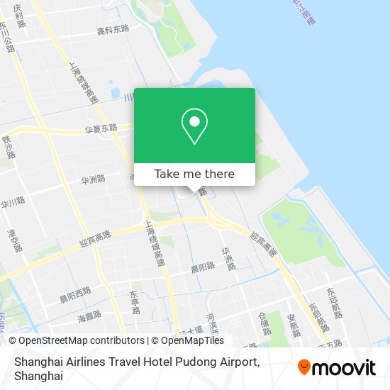 Shanghai Airlines Travel Hotel Pudong Airport map