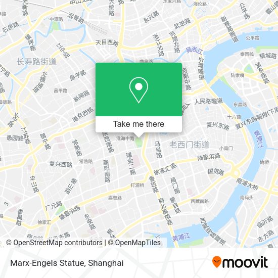 Marx-Engels Statue map