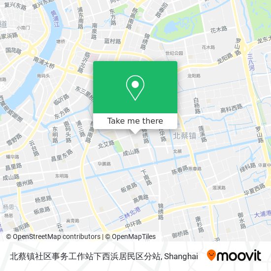 北蔡镇社区事务工作站下西浜居民区分站 map