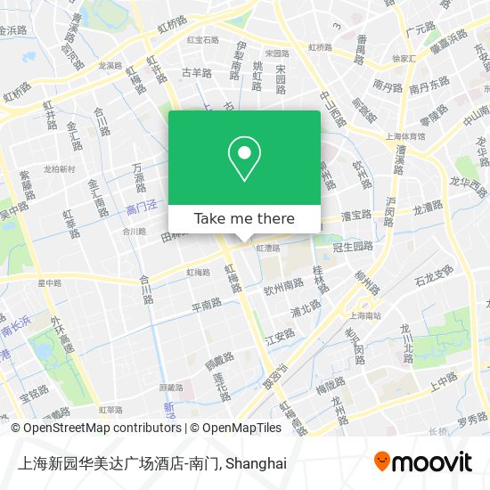 上海新园华美达广场酒店-南门 map