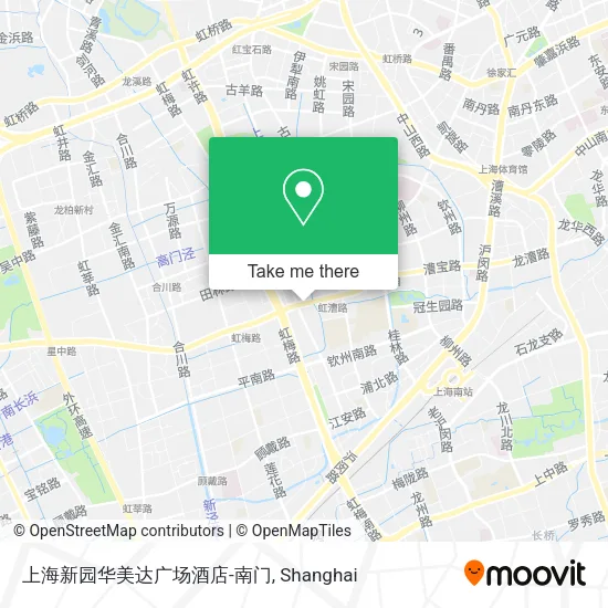 上海新园华美达广场酒店-南门 map