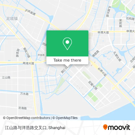 江山路与洋浩路交叉口 map