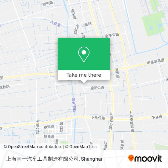 上海南一汽车工具制造有限公司 map