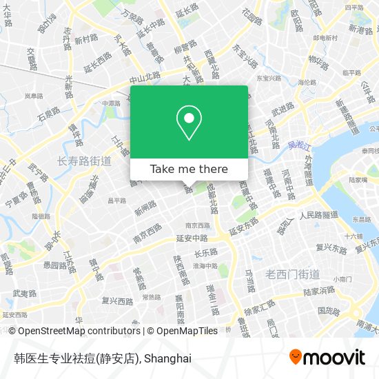 韩医生专业祛痘(静安店) map