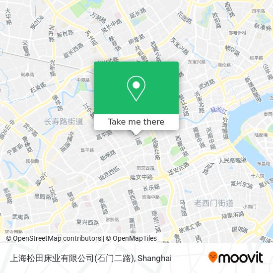 上海松田床业有限公司(石门二路) map