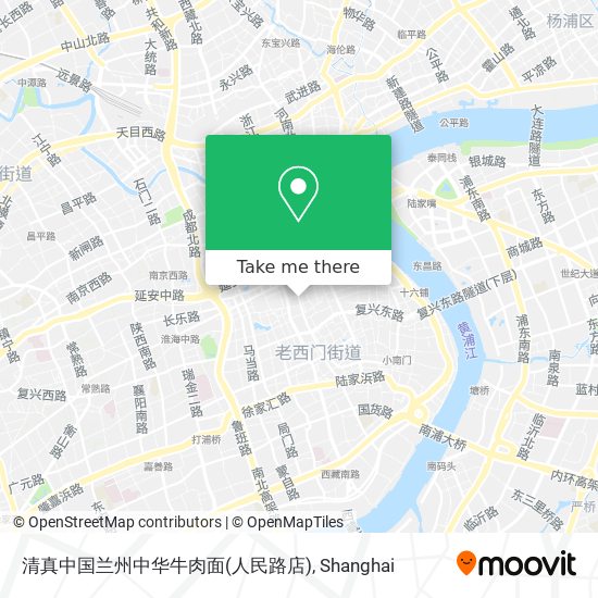 清真中国兰州中华牛肉面(人民路店) map