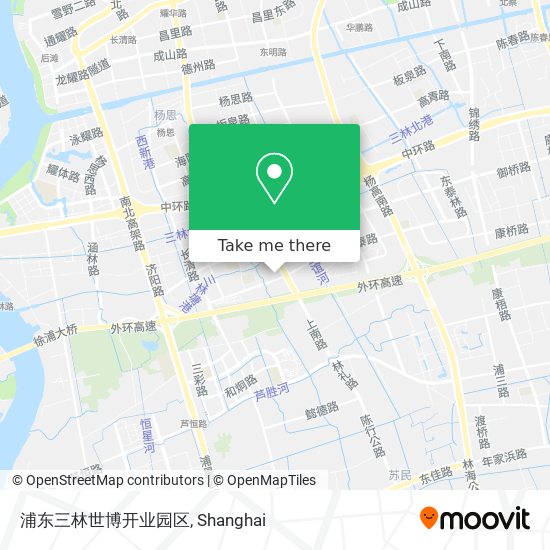 浦东三林世博开业园区 map