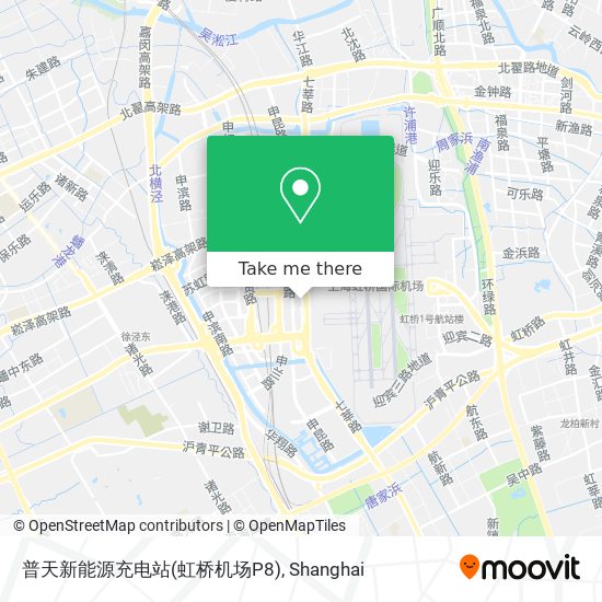 普天新能源充电站(虹桥机场P8) map