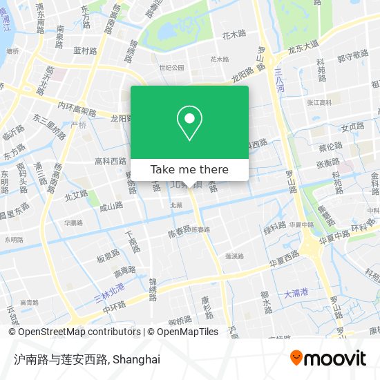 沪南路与莲安西路 map