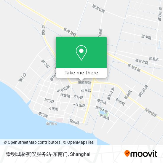 崇明城桥殡仪服务站-东南门 map