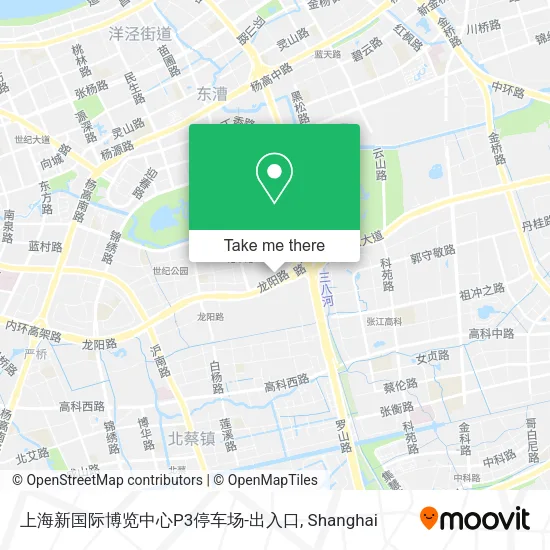 上海新国际博览中心P3停车场-出入口 map