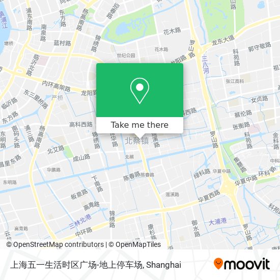 上海五一生活时区广场-地上停车场 map